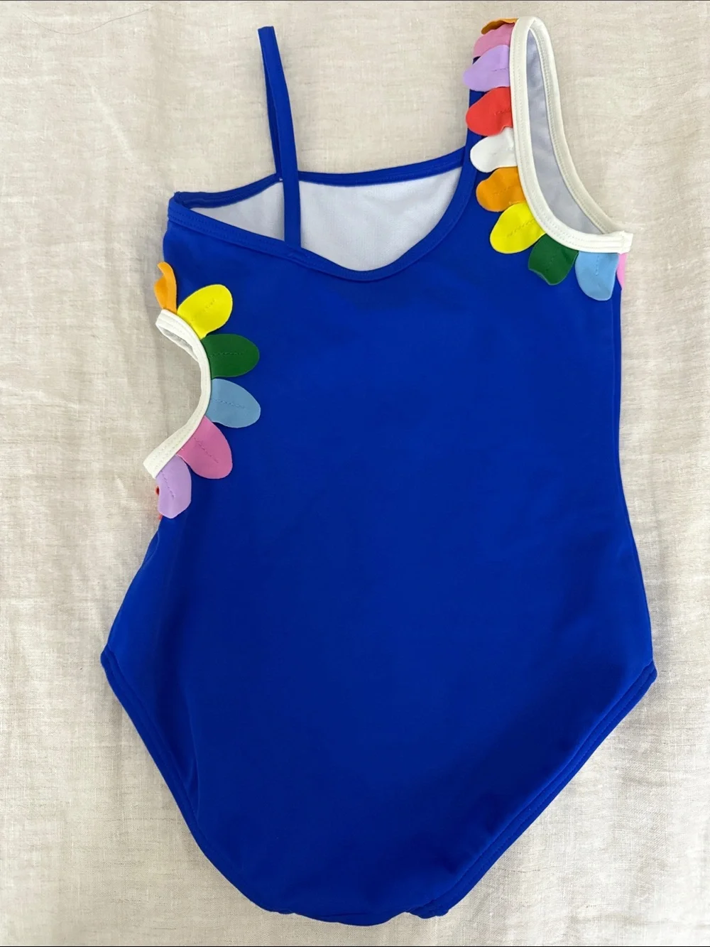 Mini Boden Cut-Out Flower Swimsuit